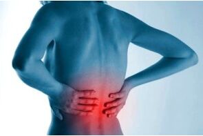 Local da osteocondrose espinhal